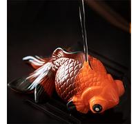Resin Tea Pet Color Changing, Kung Fu Tea Tray Pets Fish Feng Shui Decoration for Tea Table Teahouse Ornament,Carp Means Good Luck