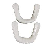 Resin Teeth Veneers Comfortable Dentures Tooth Cover Removable Reusable Upper Lower Cover