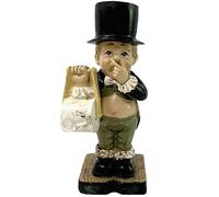 Resin Toilet Butler Roll Holder, Comical Intricate Statue, Novelty Toilet Roll Holder, Standing Old Man Sculpture, Bathroom Decor (Style 1),Style2