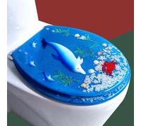 Resin Toilet Seat,The Toilet Lid Closes Gently,Toilet Seats for Bathroom,Soft-Close Toilet Seat,Easy to Operate,Quick Release,Easy Clean,Slow Close,Suitable for U/V/O Type Toilet.