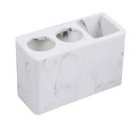 Resin Toothbrush Holder Green Bathroom Stand with Drainage Hole