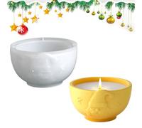 Resin Tray Mould - Casting, Printing, Silicone-Coated Santa Motif Template with Non-Stick Property, Versatile Casting Application for Making Storage Boxes, Jewellery Scarf