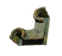 Resin Tunnel Shelter Place Aquariums Decors Corner Cave Hideouts for Fish Shrimp Fishtanks Landscaping Accessories Aquariums Cave Decors for Small Fish Shrimp