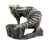 Resin Turtles Basking Platform Cave Enhances Underwater Landscape for Offices Home Aquariums Terrariums Decoratioin Creative Spirals Turtles Basking Place Hideouts Shelter Cave