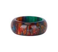 Resin United Colourful Hand Finger Index Of Ladies Finger The Ring States And Full Ring Acrylic Europe Set Jewellery Rings Gemstone Rings Women, C7, Acrylic, No Gemstone