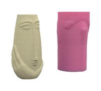 Resin Vase Mold Flower Molds Silicone Flowerpot Human Face Shape Ornament Molds for Hand-Making Flowerpot Planter