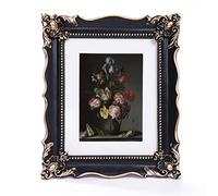 Resin Village Photo Frame, 8x10 inches, Ornate Black Picture Frame [NP14]