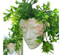 Resin Wall Mounted Planter -Head Wall Planter - Face Planter Pot Home Decor Planter Cute Plants Vase Indoor Outdoor Flowerpot Home Decor Personalized Flower Pot