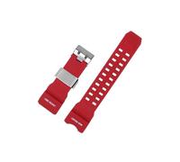 Resin Watch Band Fit for Casio G-Shock Big Mud King GWG-1000-1A/A3/1A1 GB/GG Series Sport soft Silicone Watch Strap(Red silver)