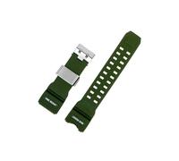 Resin Watch Band Fit for Casio G-Shock Big Mud King GWG-1000-1A/A3/1A1 GB/GG Series Sport soft Silicone Watch Strap(Army green silver)