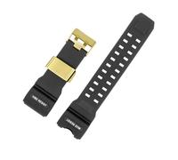 Resin Watch Strap, Compatible With Casio G-Shock Big Mud King GWG-1000-1A A3 1A1 GB GG Series, 24mm Soft Silicone Rubber Sport Men Band(Gray golden)