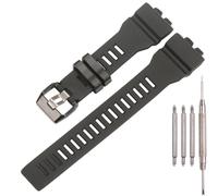 Resin Watch Strap Compatible with Casio G-Squad GBA-800 Men's GBD800 Watch Band Sport Waterproof Rubber Replacement Bracelet Watch Accessories (Black)
