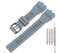 Resin Watch Strap Compatible with Casio G-Squad GBA-800 Men's GBD800 Watch Band Sport Waterproof Rubber Replacement Bracelet Watch Accessories (Grey)