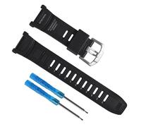 Resin Watch Strap Compatible with Casio Protrek PRG130 PRG130-1V PRW1500 PRW1500-1Y PRW1500-1V PRW1500J-1 Men's Sports Watch Replacement Strap