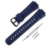 Resin Watch Strap Replacement for Casio for G-Shock G2900, G2900F, G2900BT watch bands for men (Navyblue/Black Buckle)