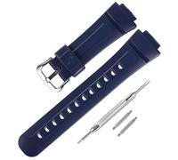 Resin Watch Strap Replacement for Casio for G-Shock G2900, G2900F, G2900BT watch bands for men (Navyblue/Silver Buckle)