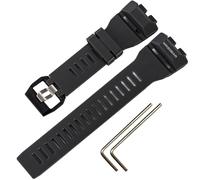 Resin Watchband Replacement Compatible with Casio GBD-100 Men's Strap Watch Accessories (Grey)
