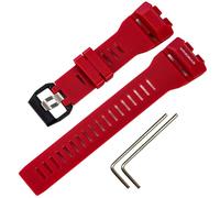 Resin Watchband Replacement Compatible with Casio GBD-100 Men's Strap Watch Accessories (Red)