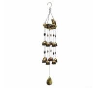 Resin Wind Chime with Artistic Bird For NEST Design for Garden Patio and Outdoor Spaces European Decor (1636)