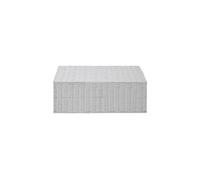 Resin Woven Under Bed Storage Box, Toy Chest, Hamper Basket With Lid M Arpan White M