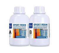 Resin X Crystal Clear Epoxy Resin Kit 1L Heat-Resistant, UV-Protected, Food-Safe Resin & Hardener for Art, Wood, Jewelry, Coasters & Table Tops - Durable, High-Gloss, Bubble-Free Finish