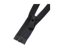 Resin Zipper, 8# 15# 70-150cm, with Single/Double Sliders for Apparel and Tents,Blacksingle,No15,100cm