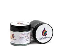 RESIN4DECOR Pearlescent Metallic Powdered Mica Pigment - Strong Colour Purity and Depth, Non-Toxic Titanium Dioxide - for Makeup, Epoxy Resin Crafts, Jewellery, Canvas, DIY Art - Jasper Green, 25g