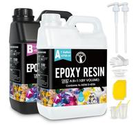 ResinAngel 2 Gallon / 7.6L Epoxy Resin Kit - High Gloss Finish, 1:1 Mix Ratio, UV Resistant, Bubble-Free & Self-Leveling Resin for Woodworking, Tumblers, DIY Resin Art