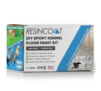 Resincoat Kennel & Cattery Floor Paint Kit - Complete Epoxy Primer, Paint & Tools Bundle - Antibacterial & Anti Slip - Hygienic, Hard Wearing Finish for Concrete Floors - Made in the UK (Dark Grey)