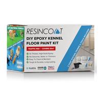 Resincoat Kennel & Cattery Floor Paint Kit - Complete Epoxy Primer, Paint & Tools Bundle - Antibacterial & Anti Slip - Hygienic, Hard Wearing Finish for Concrete Floors - Made in the UK (Traffic Red)
