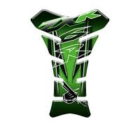 RESINED 3D EFFECT ADHESIVE TANK PROTECTOR Compatible with KAWASAKI ZX-6R, ZX6R (Green)