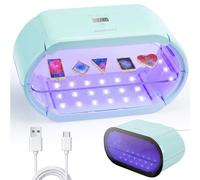 Resiners UV Light for Resin, Fast Even Curing Lamp with 360° UV Coverage | 48 LEDs Magnetic 2-in-1 Split Design, 1/3/5/10min Timer, AirWave Max UV Light for Resin Curing, Jewelry, Trays & DIY Crafts