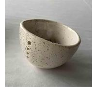 Resinous Herb Stripper, New Kitchen Leaf Stripping Tool, Handmade Various Round Holes Size, Leafy Green Leaf Removal Bowl with 4 Holes (White)