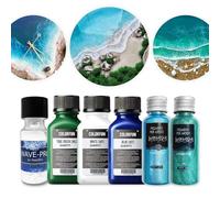 ResinPro® Ocean Epoxy Resin Kit | 110ml Professional Pigments for Resin Art, Ocean Waves & Beach Effects | High-Gloss, UV-Resistant, Non-Toxic