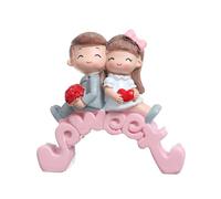 Resins Couple Figurines Miniatures Ornament For Engagement Weddings And Valentines Birthday Cake Toppers Decorations Love Theme Party Supplies