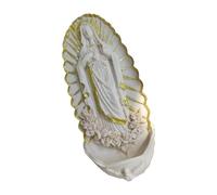 Resins Sacred Sculpture Holy Water Font Figurine Wall Ornament For Home Entrance And Prayer Room Decoration Resins Wall Hanging Font