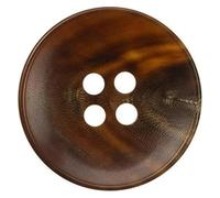 ResinSuit Buttons, 10 Pcs 15/18/20/25mm Multicolor Buffalo Horn Buttons 4 Holes Round Crafting(Black,32L=20.0 MM 10PCS)