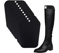 Resinta 5 Pairs (10 Sheets) Boot Shaper Form Inserts Boots Tall Support for Women and Men (12/14/16 inches, Black)