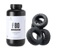 RESIONE 3D Printer Resin, F80 Elastic Resin 405nm UV-Curing Resin with High Elongation at Break High Resilience,Photopolymer Resin for LCD DLP MSLA 3D Printing (Black, 1000g)