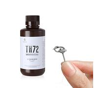 RESIONE Flexible-Tough 3d Printer Resin - TH72 3D Liquid Resin with Long-lasting Toughness and Impact Resistant - Low Water Absorption Resin for Figurine (TH72 Medium Gray-500g)