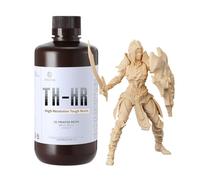 RESIONE High-Resolution 3D Printer Resin - TH-HR Tough Low Shrinkage Deformation 3D Resin for Ultra-fine GK/Head Carvings/Precision Prototypes/Miniatures (TH-HR-White Clay-1KG)