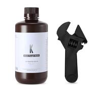 RESIONE Tough 3D Printer Resin, High Precision ABS Like Stiff & Scratch Resistant with Low Water Absorption and Sharp Details, Black, 1kg