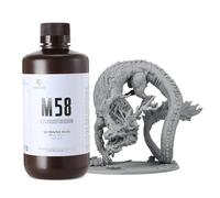 RESIONE Tough 3D Printer Resin: Not-Brittle ABS Like Tough & Rigid 3D Resin for LCD/DLP/MSLA 3D Printing UV 405nm(Gray 1000g)