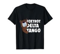 Resist Bear with Words Foxtrot Delta Tango Save Our Parks Value Graphic T-Shirt, Men, Black, M