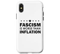 Resist Fascism is Worse Than Inflation No Kings Anti-Fascism Case for iPhone X/XS