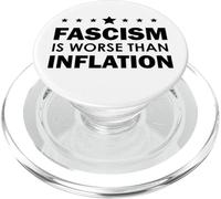 Resist Fascism is Worse Than Inflation No Kings Anti-Fascism PopSockets PopGrip for MagSafe