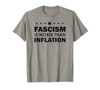 Resist Fascism is Worse Than Inflation No Kings Anti-Fascism T-Shirt