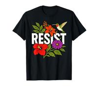 RESIST Floral Political Protest Feminist Resist T-Shirt