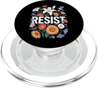 Resist Floral Protest Feminist Political Anti-Trum Phone PopSockets PopGrip for MagSafe