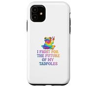 Resist for the Tadpoles Colorful Frog Comes in Peace Case for iPhone 11